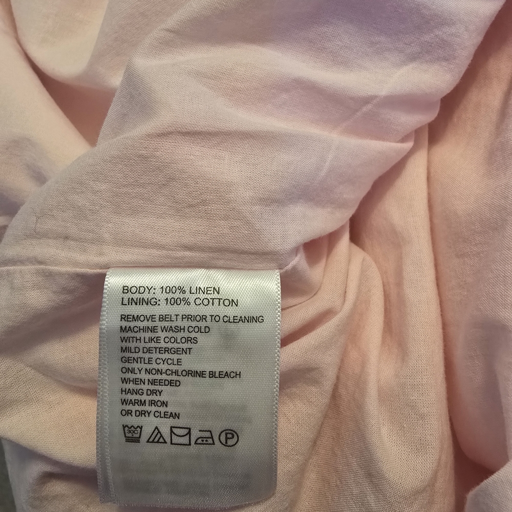 NWT Tommy Bahama Light Pink Linen Dress Size XL - Picture 12 of 12